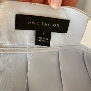 Ann Taylor Pleated Wide Leg Crop Pant